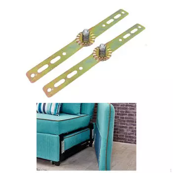 2 Pieces Sofa Hinges Hardware Sturdy Heavy Duty Fasteners Folding Adjustable Furniture