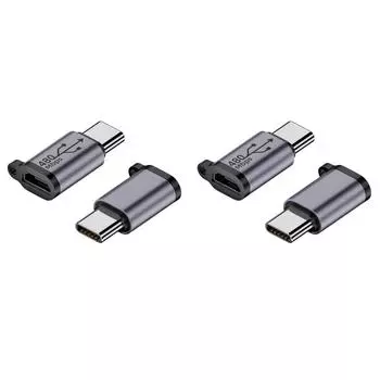 2 разъема Micro-USB для адаптера Typ-C-Stecker, 480 Мбит/с, 18 Вт для телефона/T
