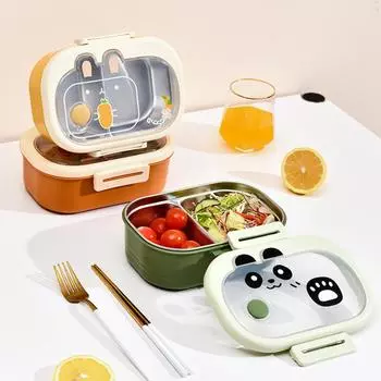 2 сетчатых герметичных ланч-бокса Bento для детей, многоцелевой герметичный пищевой контейнер, герметичная упаковочная коробка для школы 2