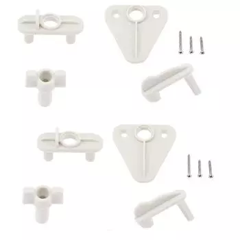 2 Sets of Pontoon Boat Gate Latch Replacement Safety Door Latches Kit Plastic