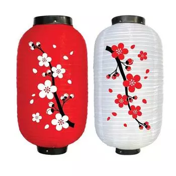 2 шт. 10 дюймов Китайский/Японский Длинный Форма Ткань DIY Ресторан Фонарь Лампа Фонарь для Домашней Вечеринки Подвесной Лампион Украшения 25CM