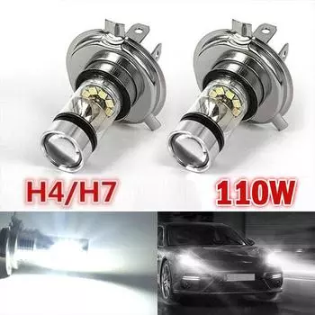 2 шт. 110 Вт Cree Led дальнего света 8000K Автомобильные противотуманные фары H4 H7 Белый LightJ