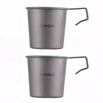 2 шт. 220 мл Ti Sierra Cup Легкая Ti Camping Cup Походная кофейная кружка для кемпинга на открытом воздухе 1pc