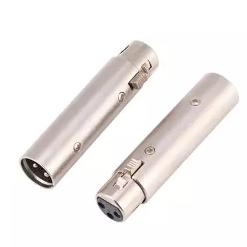 2 шт. 3-контактный XLR разъем «папа-мама» для микрофона, удлинительный адаптер для микрофона