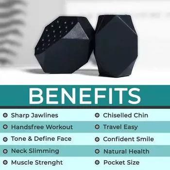 2 шт. 50/60 фунтов тренажер для челюсти Redefine Jawline Trainer двойной подбородок подбородок жевательный укус мышцы антистрессовый мяч для фитнеса лица