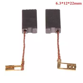 2 шт 6.3*12*22 мм мини-дрель электрическая шлифовальная машина запасные части угольные щетки