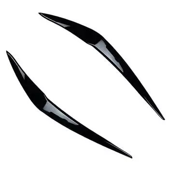 2 шт. ABS Gloss Evil фары брови веко для BMW 1er F20 F21 Facelift 116i 118i 120i 125i M135i M140i 2015- чёрный