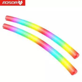2 шт. ARGB светодиодные AIO трубки рукава 5 В 3PIN ARGB 4PIN светящийся рукав для ПК корпус декор
