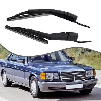 2 шт. автоматический стеклоочиститель фар левый/правый для W126 A1268204544 A1268204644 ABS черный автомобильный стеклоочиститель аксессуары CHINA