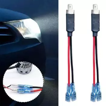 2 шт. автомобильный провод H1 аксессуары для лампочек H1 кабель шнур гнездо дропшиппинг адаптер удлинитель T6I0