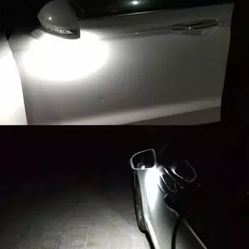 2 шт. Автомобильный светодиодный фонарь под боковым зеркалом заднего вида для Ford для Fusion Fl чёрный