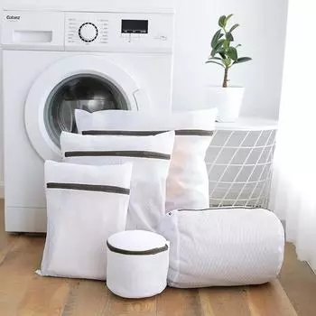 2 шт., белые, 40x50 см, прочные, сетчатые, для стирки деликатных тканей, прочные и многоразовые, для деликатной стирки, 2 шт., белые