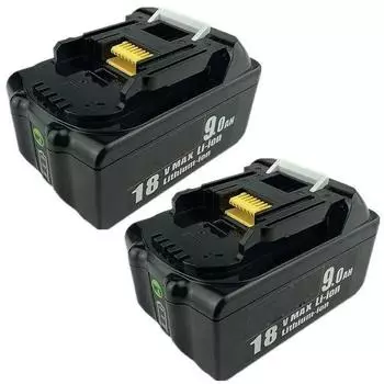 2 шт. BL1860 18 В 9,0 Ач аккумулятор для электроинструмента BL1830 BL1840 BL1850 BL1860B