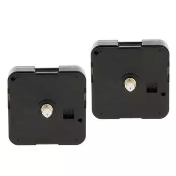 2 шт. черные настенные часы кварцевый механизм DIY запасная часть 56x56x15mm чёрный