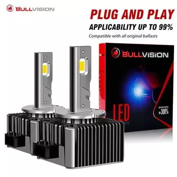 2 шт./D1S светодиодные фары HID D3S D2S D4S D4R D8S D1R D2R D3R Turbo LED 40000LM CSP чип 6000K белый 8000K 70W 90W Plug&;Играть в