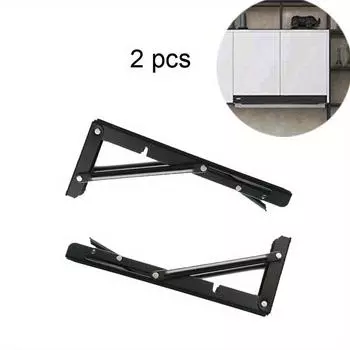 2 шт. DIY для домашнего хранения 90-градусный угол из нержавеющей стали Треугольный регулируемый плавающий кронштейн для полки настенный складной кронштейн для полки стола