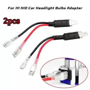2 шт. для H1 HID адаптер для держателя лампы с двумя стежками, автомобильный разъем для противотуманных фар, разъем для преобразования проводки, соединительный кабель