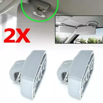 2 шт. Для VW Amarok Beetle Bora Transporter T4 T5 T6 Passat B5 Polo Saveiro Sharan Golf 4 Touran EOS Caddy Campmob солнцезащитный козырек зажимы