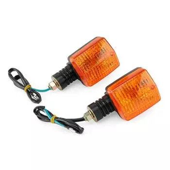 2 шт. фары для Honda CB 250 350 400 500 650 900 Shadow 750 черные/янтарные МОТОЦИКЛЕТНЫЕ ПОВОРОТНИКИ CB250 CHINA