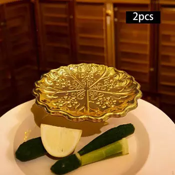 2 шт. Фруктовые подносы, десертные миски, рельефные, в винтажном стиле, плоские подносы, тарелки для закусок 15cm Dia
