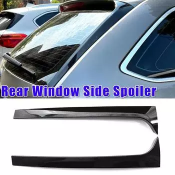 2 шт. глянцевый черный задний спойлер Canard Splitter Trim для Skoda Octavia Estate 2014-2019