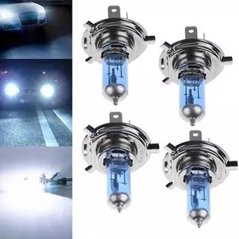 2 шт. H1/H4/H7 55 Вт/100 Вт галогенные фары ксеноновые газовые лампы белые 12 В 5000 К лампы H1 100w