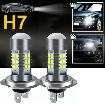 2 шт. H7 супер яркие 110 Вт светодиодные фары противотуманные DRL лампы дальнего/ближнего света 6000 К белые H4 H8 H9 H11 9005 9006 лампы для автомобиля 12 В 6000 К 15000Lm&H7