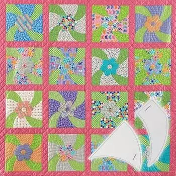 2 шт./компл. линейка для пэчворка Профессиональный DIY акриловый витой вертушка шаблон для квилтинга для портных