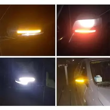 2 шт./компл. светоотражающие наклейки на автомобильные полосы безопасности светоотражающая наклейка на зеркало заднего вида автомобиля светоотражающая предупреждающая лента безопасности красный