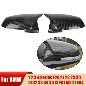2 шт. крышка зеркала заднего вида для BMW серии 1 2 3 4 XM 220i 328i 420i F20 F21 F22 F23 F30 F31 F32 F33 X1 чёрный
