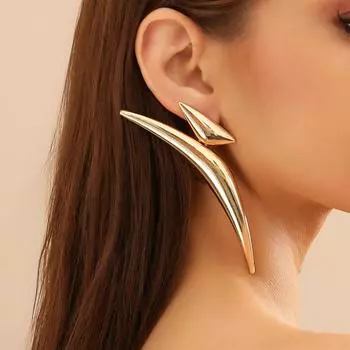 2 шт. модные висячие серьги для женских украшений золотой