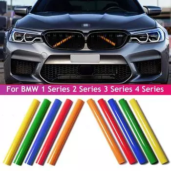 2 шт. накладки на переднюю решетку для BMW F10 F11 F02 F30 F32 F44 серии автомобиля, спортивный стиль, декоративная крышка, рамка F20 F21 F22 красный