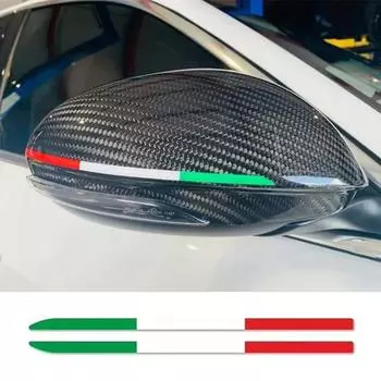 2 шт., наклейка на зеркало заднего вида, автоаксессуары для Alfa Romeo Giulia 147 156 159 Mito Stelvio Sportiva Giulietta