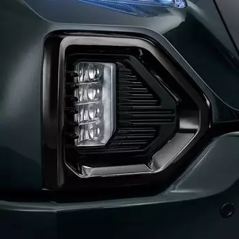 2 шт./пара, наружная рамка для противотуманных фар, подходит для GMC Sierra 2019-2024 Denali SLT, автомобильные аксессуары, рамка для передних противотуманных фар чёрный