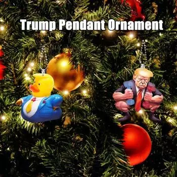 2 шт. подвеска Трампа забавный мультяшный Трамп акриловые украшения рождественская елка подвесные украшения для домашнего офиса