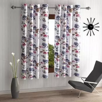 2 шт., полиэстер с ушками Windflower, серый Window - 5 feet