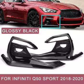 2 шт. противотуманные фары, ободки, автомобильные аксессуары, подходят для Infiniti Q50 Sport 2018-2020 62256-6HJ0A 62257-6HJ0A 622566HJ0A 622576HJ0A