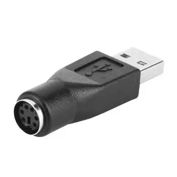 2 шт. PS/2 гнездо к USB-разъему адаптера-разветвителя для ПК # C