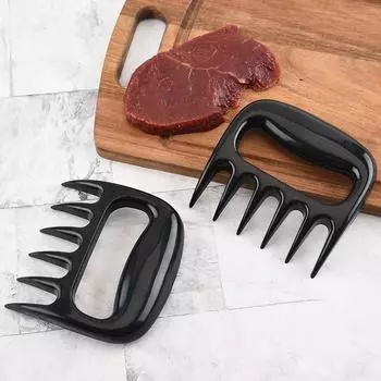 2 шт., разделитель мяса Bear Claw, барбекю, разделитель мяса, инструмент для барбекю, теплоизолированный и не допускающий ожогов, кухонный инструмент Bear Palm