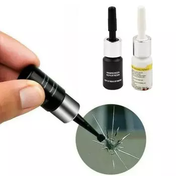 2 шт. Reapir Fluid Solution, практичный набор для длинных трещин, 3 мл/бутылка, черный и белый