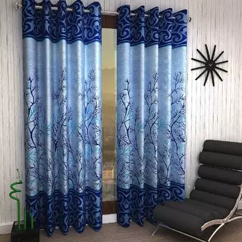 2 шт. Садовые панели с люверсами из полиэстера / Синий Door - 7 feet синий
