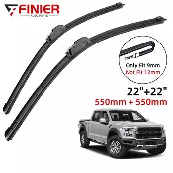 2 шт. щетки стеклоочистителя для Ford F150 F-150 Raptor LOBO XL XLT 2009-2020 22 22 подходят для переднего лобового стекла, щетки для окон, резак, аксессуары 2020
