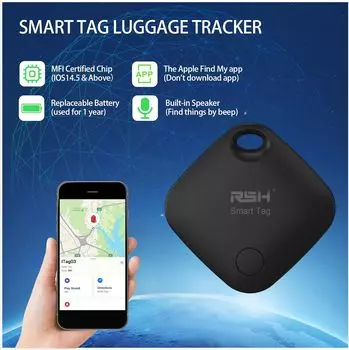 2 шт. смарт-бирка костюм работает с Apple Find My App Key Finder для iPhone багаж трекер с силиконовым защитным чехлом