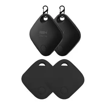 2 шт. смарт-бирка костюм работает с Apple Find My App Key Finder для iPhone багаж трекер с силиконовым защитным чехлом