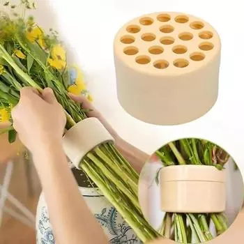 2 шт. спиральный держатель стебля икебаны DIY букет Twister ваза для цветов сетка с несколькими отверстиями подставка для фиксации растений S жёлтый