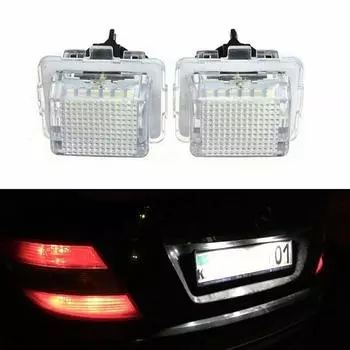 2 шт. светодиодная лампа номерного знака подходит для Mercedes Benz W204 W212 W216 W221 W207