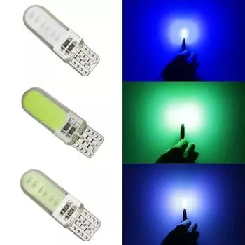 2 шт. T10 автомобильные 12SMD чипы светодиодные лампы Canbus 168 194 внутренний купол чтения номерного знака сигнальная лампа синий