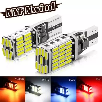 2 шт. T10 W5W T15 W16W автомобильные светодиодные фонари Canbus без ошибок 4014SMD для автомобильных аксессуаров, задних фонарей заднего хода 6000K белого цвета 12 В 2pcs lights