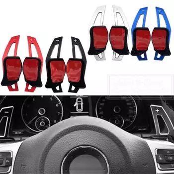 2 шт. удлинитель подрулевого переключателя передач для VW Beetle Scirocco Touareg Eos Sharan Tiguan R36 Golf 5 6 GTI Polo Jetta чёрный