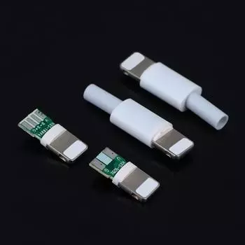 2 шт. USB-разъем Lightning Dock с разъемом для чип-платы, сварочный кабель для передачи данных OTG, интерфейс Diy, кабель для передачи данных для телефона